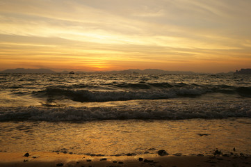 Obraz premium sunset on the beach