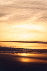 sunset over the sea