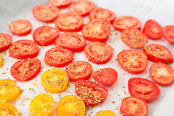 Sundried tomatoes with spices.
