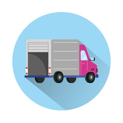 truck delivery service isolated icon