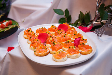 this is a cold appetizer at a Banquet