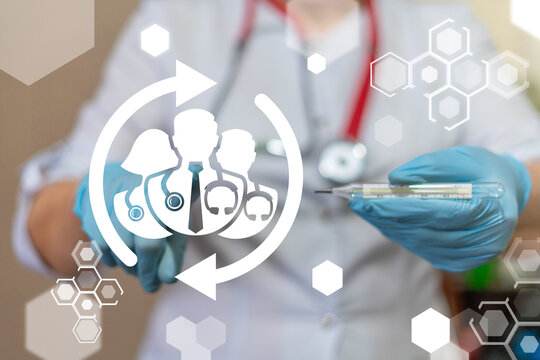 Medical Staff Workers Rules Personnel Temperature Monitoring Measuring. Prevention of spread of coronavirus.