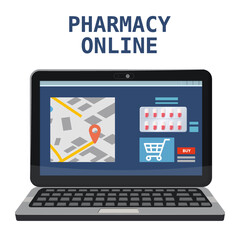 Online pharmacy store offers drugs pills bottles