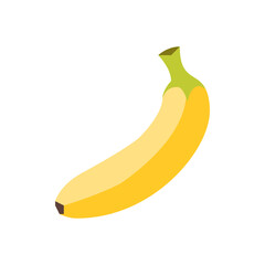 banana isolated on white background