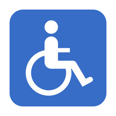 Vector illustration of handicapped parking sign
