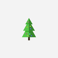 Christmas Tree graphic element Illustration template design