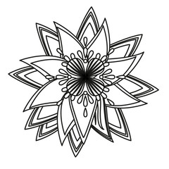 Mandala floral pattern