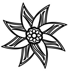 Mandala floral pattern