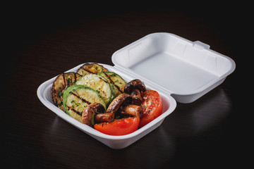 grilled vegetables on a plate