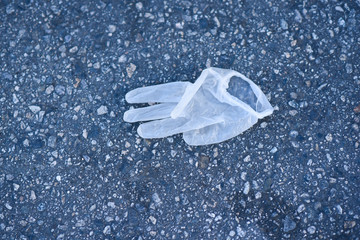 glove trash covid