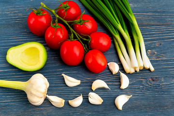 Set of vegetables for cooking