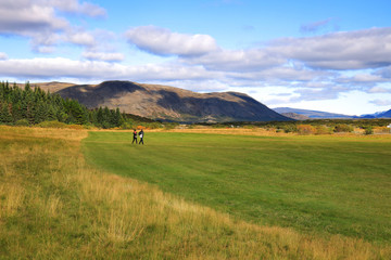 Obraz premium Thingvellirr Rift valley in Iceland, Europe