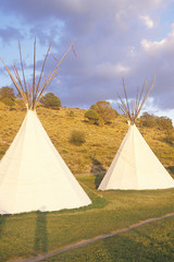 Two teepees in Aspen, CO © spiritofamerica