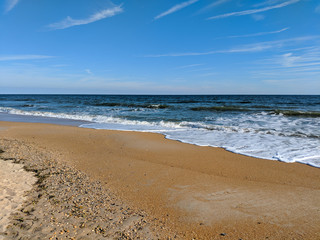 blue sky sand beach