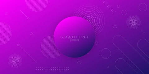Modern abstract background with shades of purple and blue and memphis elements digital and technological themes.