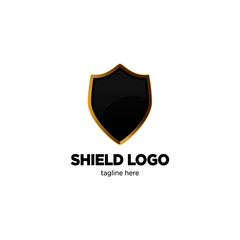 Royal professional crest logo or classic logo template suitable for any kind of business. All image in vector format. Blank Badge Shield Crest Label Armor Luxury Gold Design Element Template for logo.