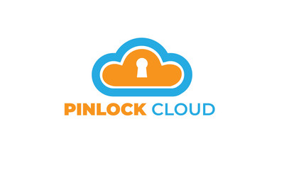  LOCK CLOUD LOGO with the modern concept -- key, lock, and cloud can also be used safe logos - cloud logos - security icon, protect symbol and shield icon with green and blue colors , vector EPS 10