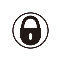 padlock vector icon illustration sign