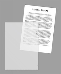 Fototapeta premium clearholder_clear vector illustration clearholder クリアファイル 透明