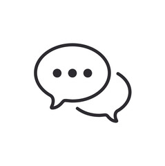 Message bubble. Bubble template. Speech bubble. Chat sign. Communication symbol. Vector speech bubble. Notification icon. Social Media element. New message. Chat Icon.