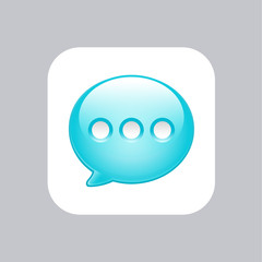 Message bubble. Bubble template. Speech bubble. Chat sign. Communication symbol. Vector speech bubble. Notification icon. Social Media element. New message. Chat Icon.