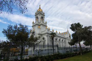 Bulgarian Sveti Stephen Church (Iron Church) (Turkish:Demir Kilise) in Golden Horn, Balat, Istanbul, Turkey. 120 years old Bulgarion Orthodox Iron Church in Istanbul Reopens After Restoration.