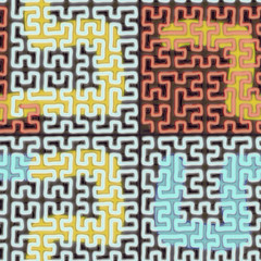 Creative  art seamless pattern with different shapes and textures. Collage. textile, website, background, wallpaper.