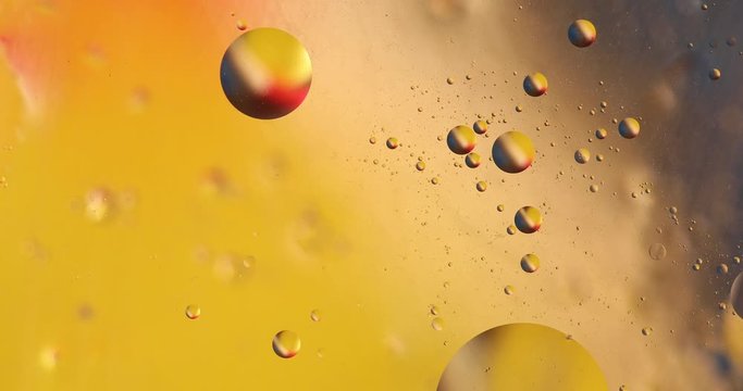 Abstract colorful background, Golden yellow bubble, Yellow water bubbles wallpaper, Bubbles macro shot, Closeup bubbles in water, Oil drops on a water surface abstract background.