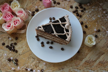 cake with chocolate
