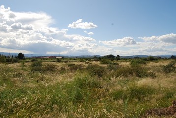 Fototapeta premium Spanish Landscape, Distant Rain Cloud