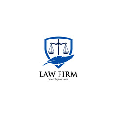 Law Firm,Law Office, Lawyer services, Vector logo design template. Juridical icon or advocacy vector emblem with Justice Scales for advocate or attorney office