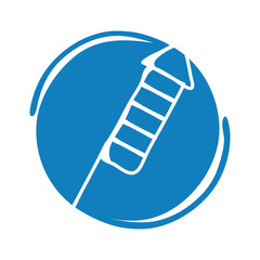 rocket fireworks block style icon