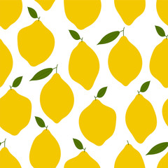Obraz premium Lemon. Colored Seamless Vector Patterns 