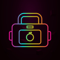 Baby bag nolan icon Simple thin line, outline vector of Maternity icons for ui and ux, website or mobile application