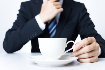 ビジネスマンとコーヒー