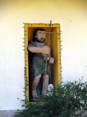 Image of Saint John the Baptist outside his church