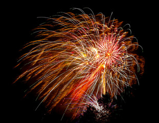 Obraz premium fireworks in the night sky