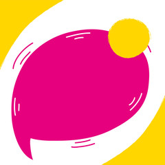speech bubble sales banner poster