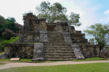 Fototapeta na wymiar Palenque, Chiapas / Mexico - April 14 2011 important archeological mayan site