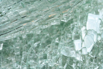 broken glass as background and texture