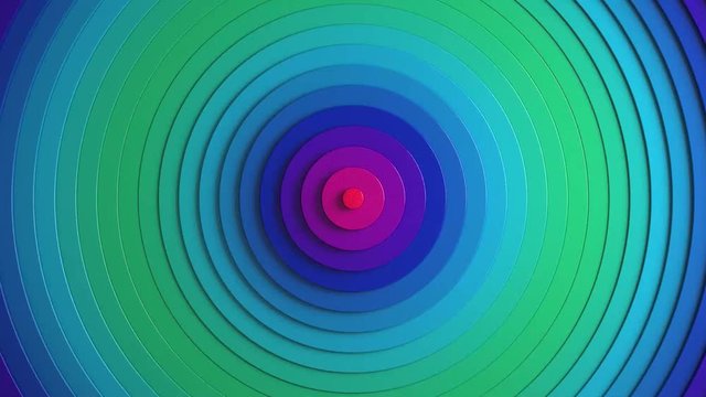 Circular waves - multi colour