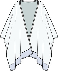 Women; Fashion Flat Sketches For Jackets.