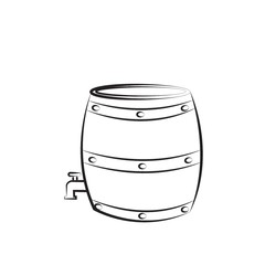 A wine barrel illustration.