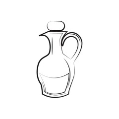 A wine jar illustration.