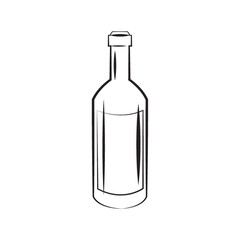 A wine bottle illustration.