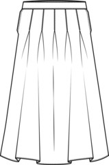 Skirt, Fashion Design Clothing Templates, vector, illustration