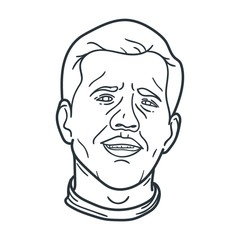 smiling man expression