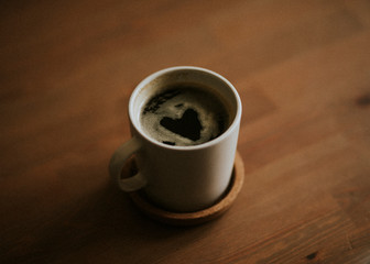Finding a heart in the morning coffee cup