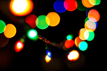 Abstract Christmas lights