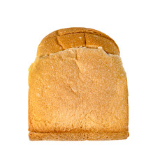 Toasted slice bread isolated on white background